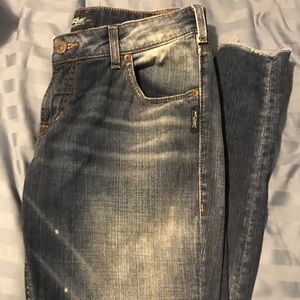 Silver girlfriend jeans